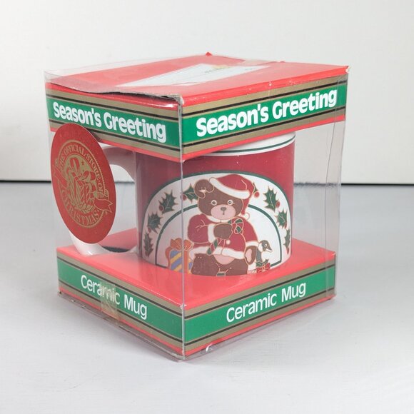 Woodward Canada Christmas mug Teddy Bear Holiday Mug Vintage Gift idea - Picture 4 of 13